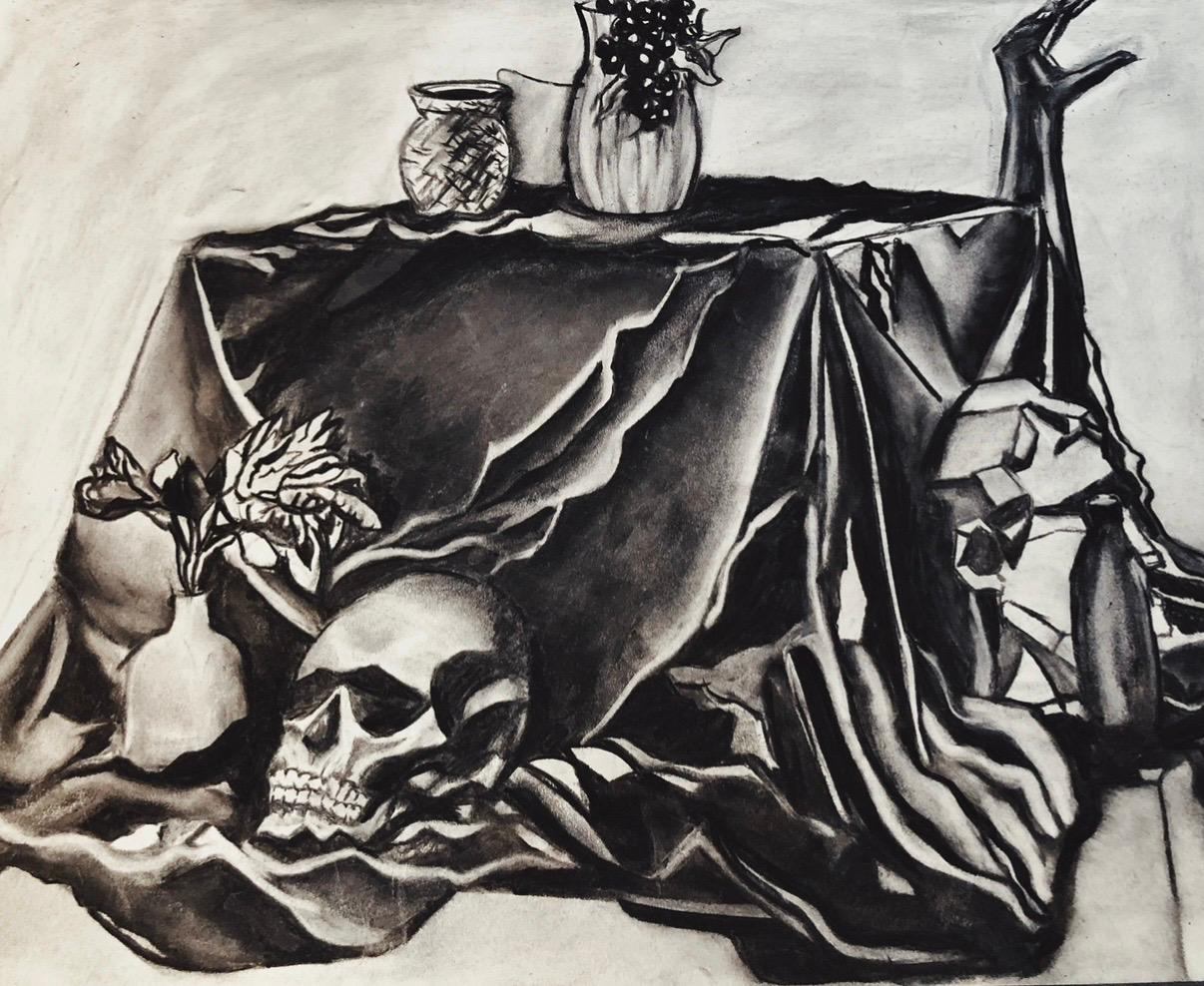 Charcoal still life
